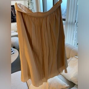 Chloe silk midi skirt